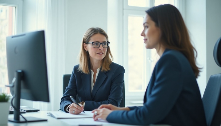 Steuerberater mit Klient - Steuerberatung Krukenmeier