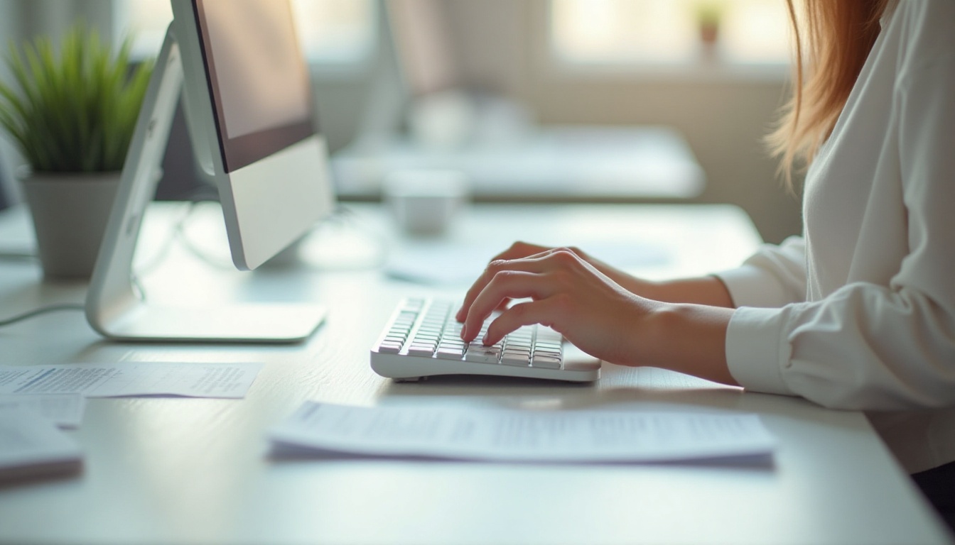 Steuerberaterin am PC - Steuerberater Krukenmeier Paderborn