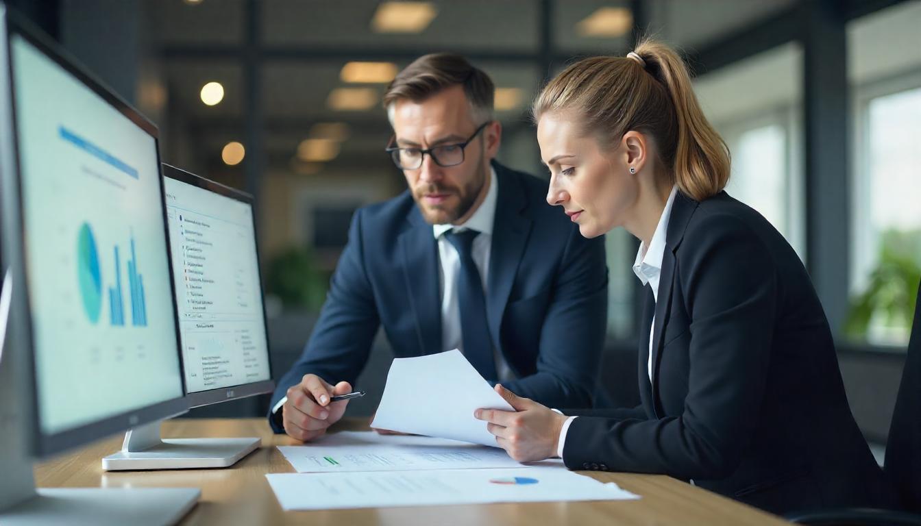 Rechungswesen, Steuerberater mit Kollegin, Steuerberater Krukenmeier Paderborn